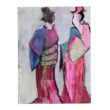Cherry Blossom Time by Jillian Goldberg, Acrylic and mixed media on canvas, sold May 2026