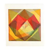 Large Geometric Painting by John Hiigli, Oil on canvas, sold May 2026