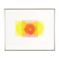 Aurora State II by Harvey Littleton, Color vitreograph (intaglio print from glass plate), sold May 2026