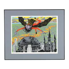 Lucifer Hovering by Robert Joseph Warrens, Lithograph in colors, sold May 2026