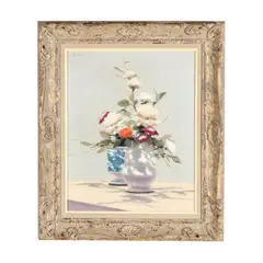 Still Life with Flowers by Andre Gisson, Oil on canvas, sold May 2026