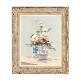 Still Life with Flowers by Andre Gisson, Oil on canvas, sold May 2026