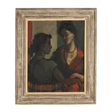 Mother and Daughter by Frances Marion, Oil on canvas, sold May 2026