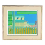 Beach Cottage by Claude Howell, Silkscreen in colors, sold May 2026