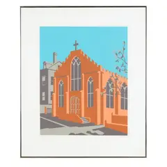 St. Thomas by Claude Howell, Serigraph in colors, sold May 2026