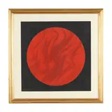 Red Circle on Black by Henry C. Pearson, Stone lithograph in colors, sold May 2026