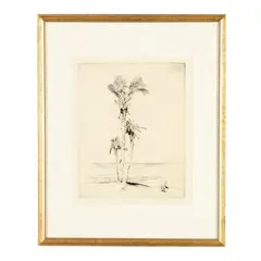 Solitude (Palms) by Alfred Heber Hutty, Drypoint, sold May 2026
