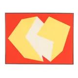 Yellow on Red by Charles Hinman, Silkscreen in colors on embossed paper, sold May 2026