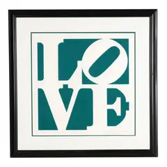 Greenpeace Love by Robert Indiana, 1994, screenprint in colors on BFK Rives, sold May 2026