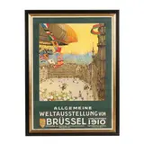 Exposition Universelle et Internationale de Bruxelles by Henri Cassiers, Lithographic poster in colors, sold May 2026