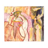 Untitled (Figural Composition) by Marvin Saltzman, Oil on canvas, sold Apr 2026