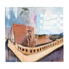 Durham #3 by Luke Buchanan, Mixed media on panel, sold Apr 2026