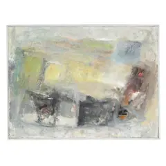 Untitled by Edith London, Oil and mixed media collage on canvas, sold Apr 2026