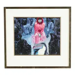 Flight From Egypt I by S. Tucker Cooke, Acrylic on paper, sold Apr 2026