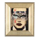 Old Money by Louis St. Lewis, Mixed media collage and eglomise, sold Apr 2026