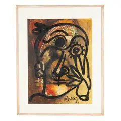 Dreaming Picasso I by Peter Robert Keil, Oil on paper, sold Apr 2026