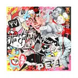 Chemical Romance by Ben Frost, Acrylic and spray paint on board, sold Apr 2026