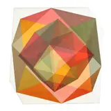 Polyhedral Light by John Hiigli, Transparent oil on canvas, sold Apr 2026