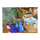 Brain's Temper by Kip Fitzgerald, Oil on fabric, sold Apr 2026