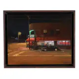 The Warren Building, Raleigh by Alberto Ortega, Oil on hardboard, sold Apr 2026