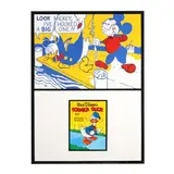 Lichtenstein "Look Mickey" (1961) / Four Color #4 (1940) by Bernard Martin, Acrylic on assembled panel and canvas, sold Apr 2026