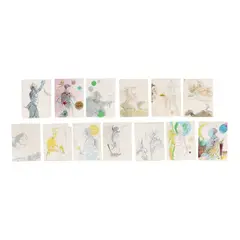 Collection of Thirteen Drawings by Ben Smith, Mixed media on paper including three works signed and dated 2019, sold Apr 2026