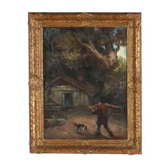 Old Frank's House by Eugene Higgins, Oil on canvas, sold Apr 2026