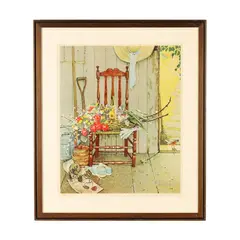 Spring Flowers by Norman Rockwell, Collotype in colors, sold Apr 2026