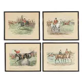 Set of Four Equestrian Prints by Finch Mason, Hand colored lithographs, sold Apr 2026