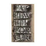 Fat Few Fit For Fur by Vernon Pratt, Acrylic and wash on linen, sold Apr 2026