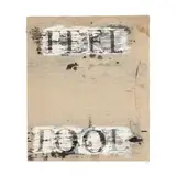Feel / Fool by Vernon Pratt, Acrylic and wash on linen, sold Apr 2026