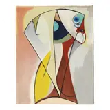 Cubist Figural Totem by Robert Broderson, Oil on canvas, sold Apr 2026