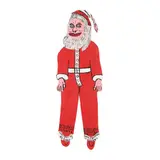 Santa Claus Folk Art Cutout by Howard Finster, Polychrome painted wood cutout of Santa Claus, sold Mar 2026