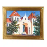 NC State Fair Commercial & Educational Buildings by Judy Crane, Oil on canvas, sold Mar 2026