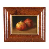 Still Life Painting of Two Pomegranates by Fred Smoolenaers, Oil on Masonite, sold Mar 2026