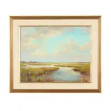 Marsh Landscape by Ralph Shepard, Oil on canvas, sold Mar 2026
