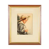 Danny by John Coleman Burroughs, Watercolor on paper, sold Mar 2026