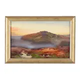 Highland Landscape with Fog by John Baragwanath King, Watercolor on paper, sold Mar 2026