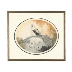 Portrait of an Elegant Lady Outdoors by Jean Hardy, Etching and aquatint in colors, sold Mar 2026