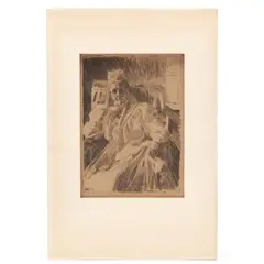 Queen Sophia of Sweden by Anders Zorn, Etching and drypoint, sold Mar 2026