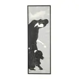 Lady with a Toy by Stephen White, Woodcut print, sold Mar 2026