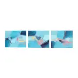 Set of Three Small Abstract Paintings by Bob Rankin, Acrylic on gallery-wrapped canvas, sold Mar 2026