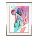 Two Figures Embracing by S. Tucker Cooke, Watercolor and acrylic on paper, sold Mar 2026
