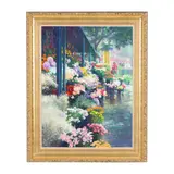 Marché de Fleurs, Paris by Curt Walters, Oil on canvas, sold Mar 2026