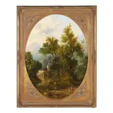 At the Water Mill by Alfred Edouard Agenor van Bylandt, Oil on canvas, sold Mar 2026