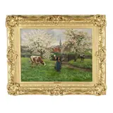 The Old Home Farm by Henri Houben, Oil on canvas, sold Mar 2026