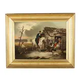 The Arkansas Traveler by Jenny Eakin Delony Rice, Oil on canvas, sold Mar 2026