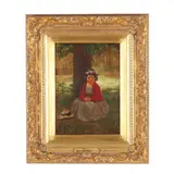 Daisy by John George Brown, Oil on canvas (lined), sold Mar 2026