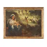 Life of Christ Oil Sketch by Elliott Daingerfield, Oil on board, sold Mar 2026