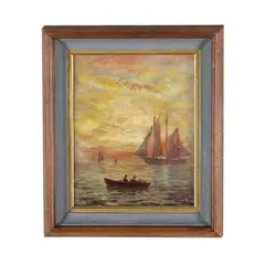 Sunset Sails by James Gale Tyler, Oil on canvas, sold Mar 2026